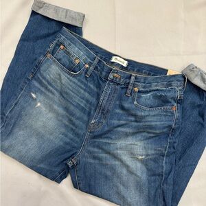 NWT Madewell ‘The Perfect Vintage Jean’ – Size 32 – Distressed Denim
